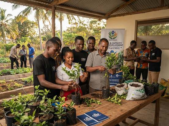 Seedling nursery and tree grafting training