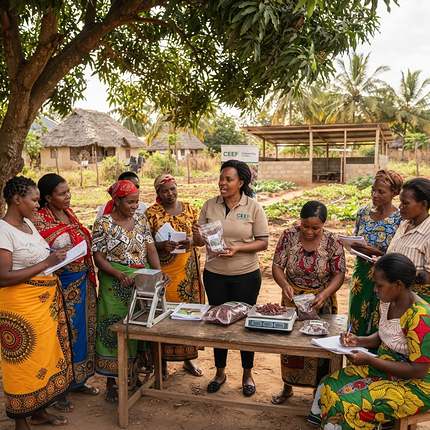 Women's food processing and packaging enterprise training
